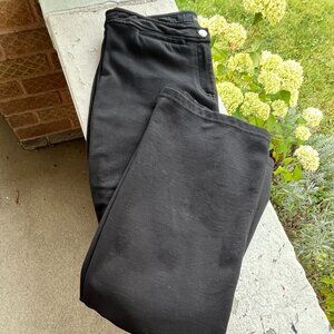 EILEEN FISHER Black Rayon Nylon Stretch Jeans Style Pants M 31" x 29"